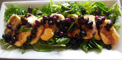 Haloumi, Currants and Grapes